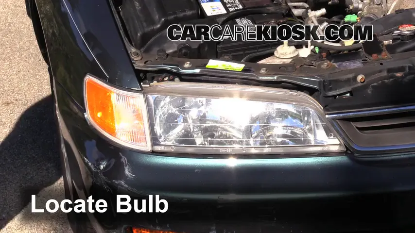 1997 Honda Accord LX 2.2L 4 Cyl. Sedan (4 Door) Lights Headlight (replace bulb)